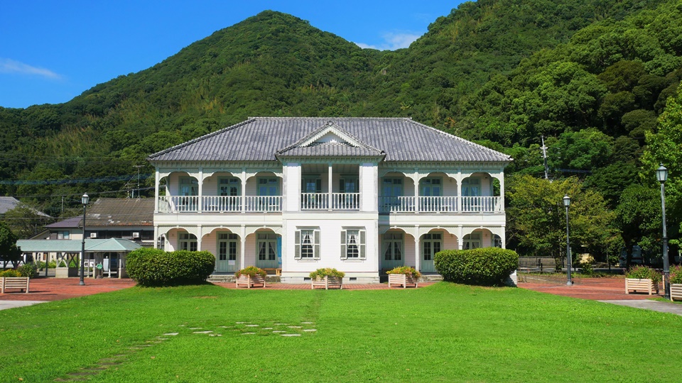 戦前 熊本 宇城市 三角港 寺島燈台 ⑦ 世界のくまもと｜世界遺産 三角西港（宇城市）