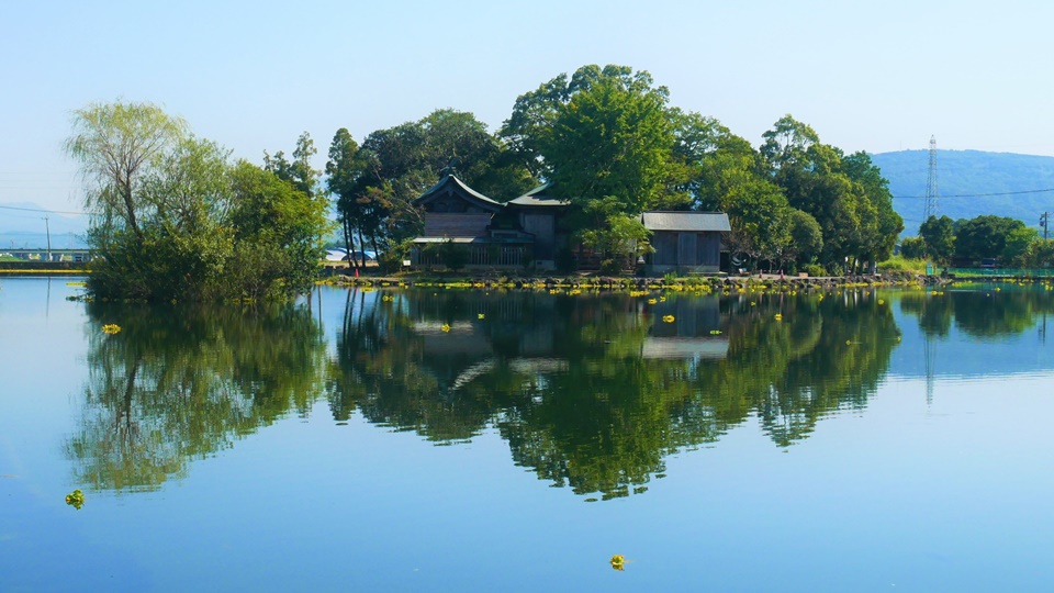 熊本県の、浮島神社の写真です。カップル&夫婦のための神社です♬ 売れ筋