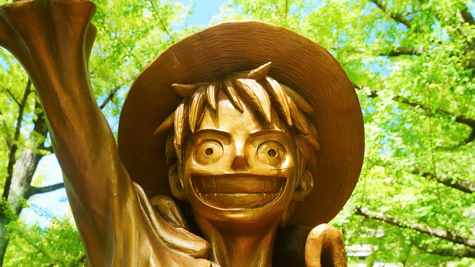 ワンピース像の巡礼 ヒノ国復興で熊本各地にいる麦わらの一味│Harada