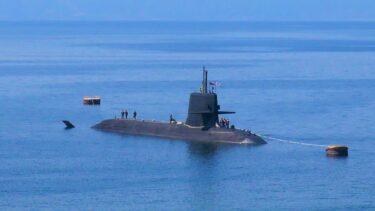 亀割公園 海自鹿児島音響測定所を見下ろす潜水艦の見学スポット