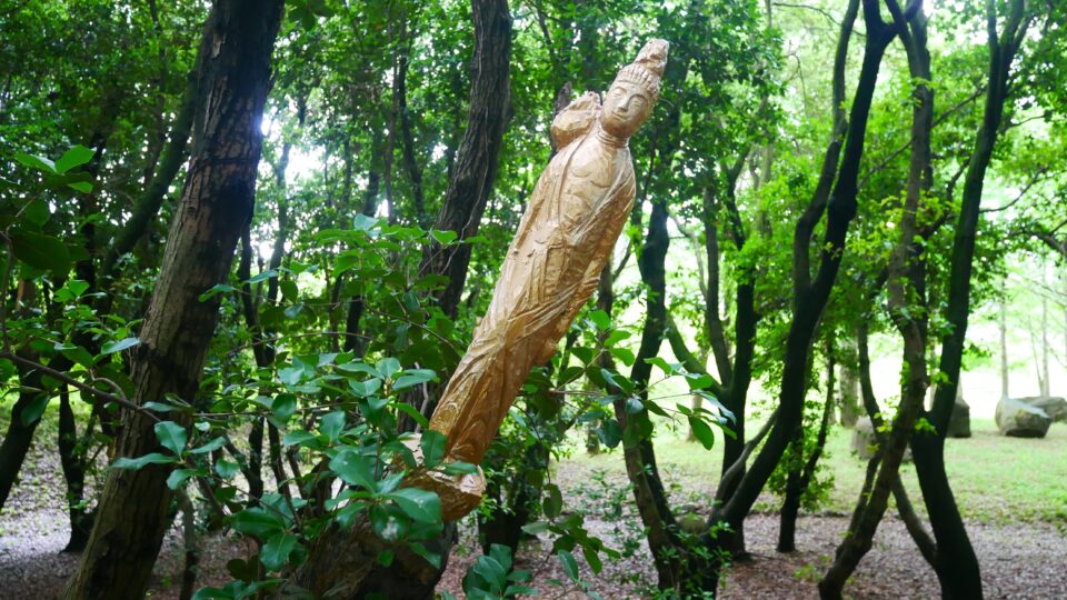 達仏(たつぶつ) 木から生える33体の仏像は生きる屋外アート│Harada