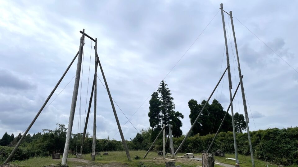 世界一大ブランコ ギネスブランコを凌駕する久住高原温泉の大ブランコ